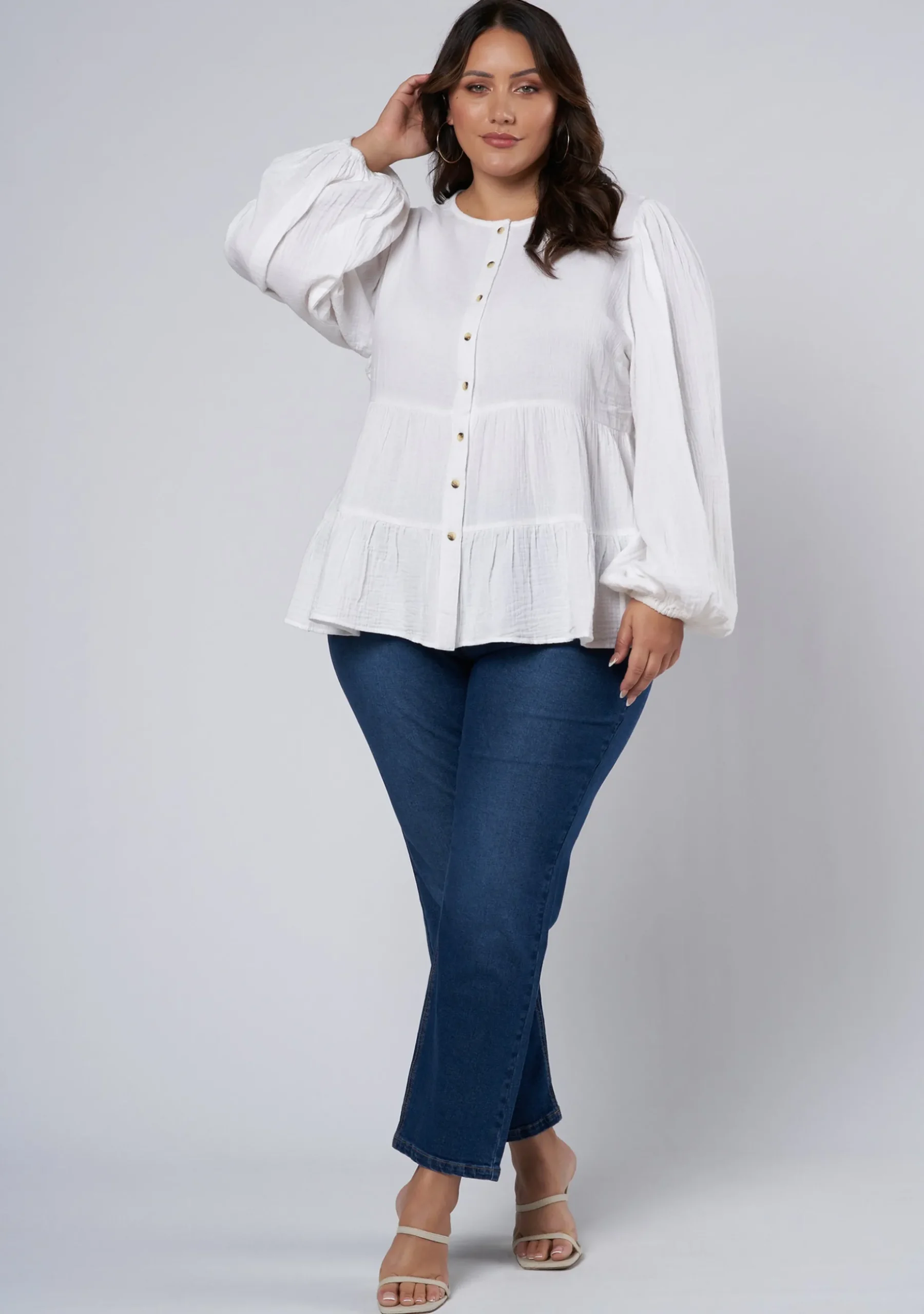 Lalita Tiered Cotton Top