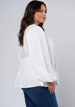 Lalita Tiered Cotton Top