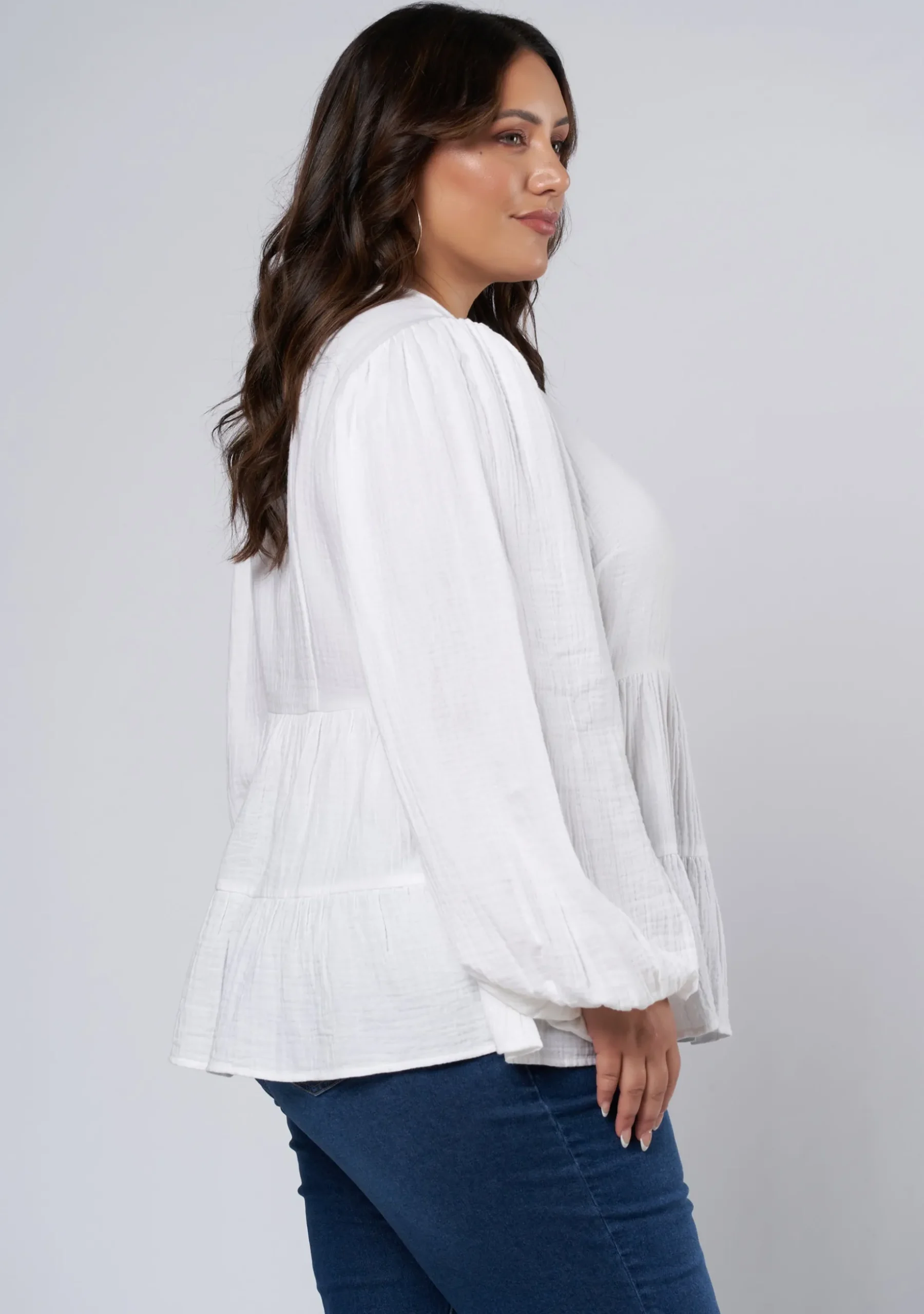 Lalita Tiered Cotton Top