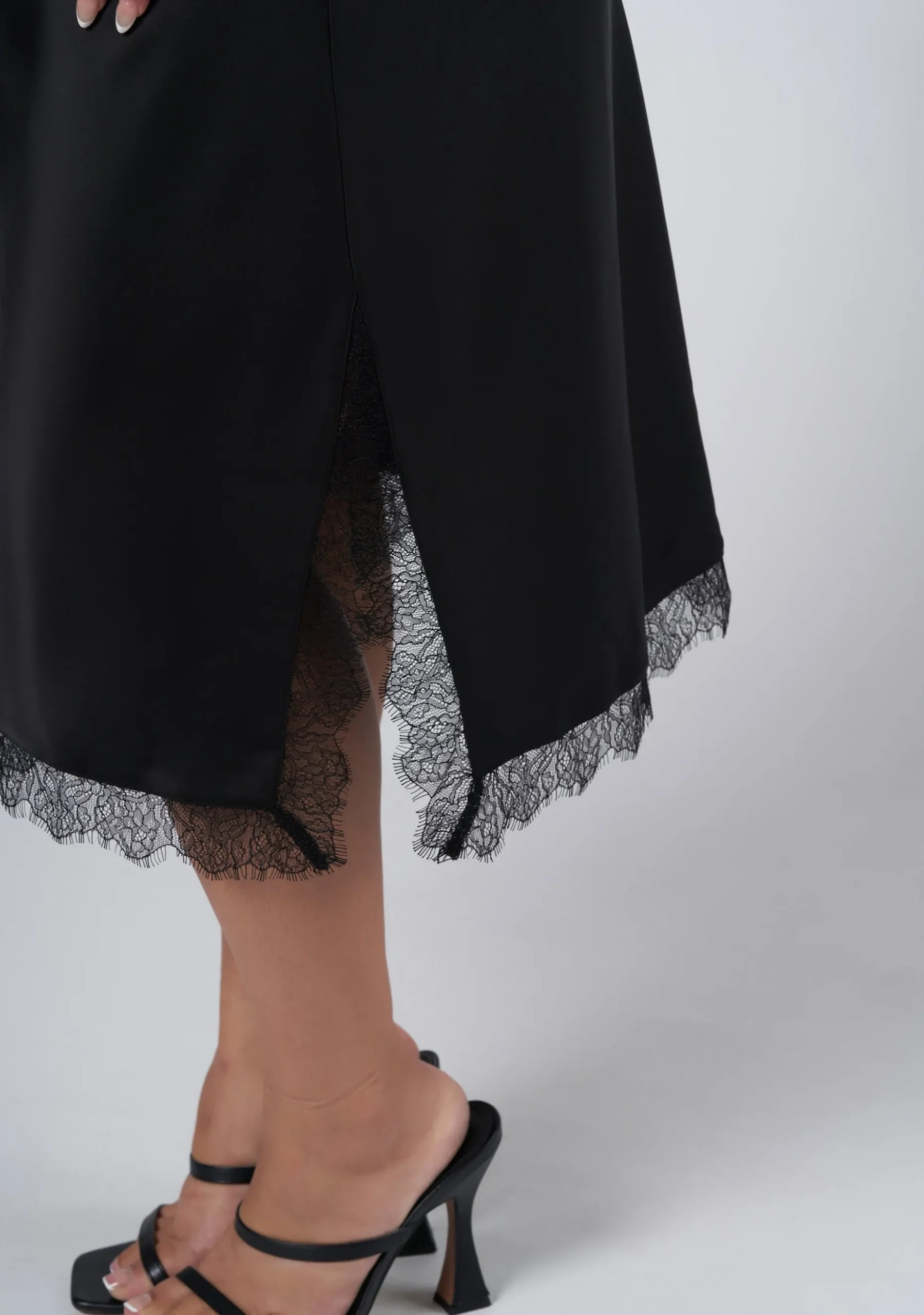 Last Nite Midi Slip Skirt