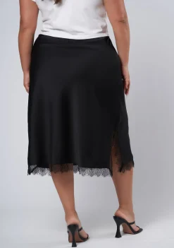 Last Nite Midi Slip Skirt