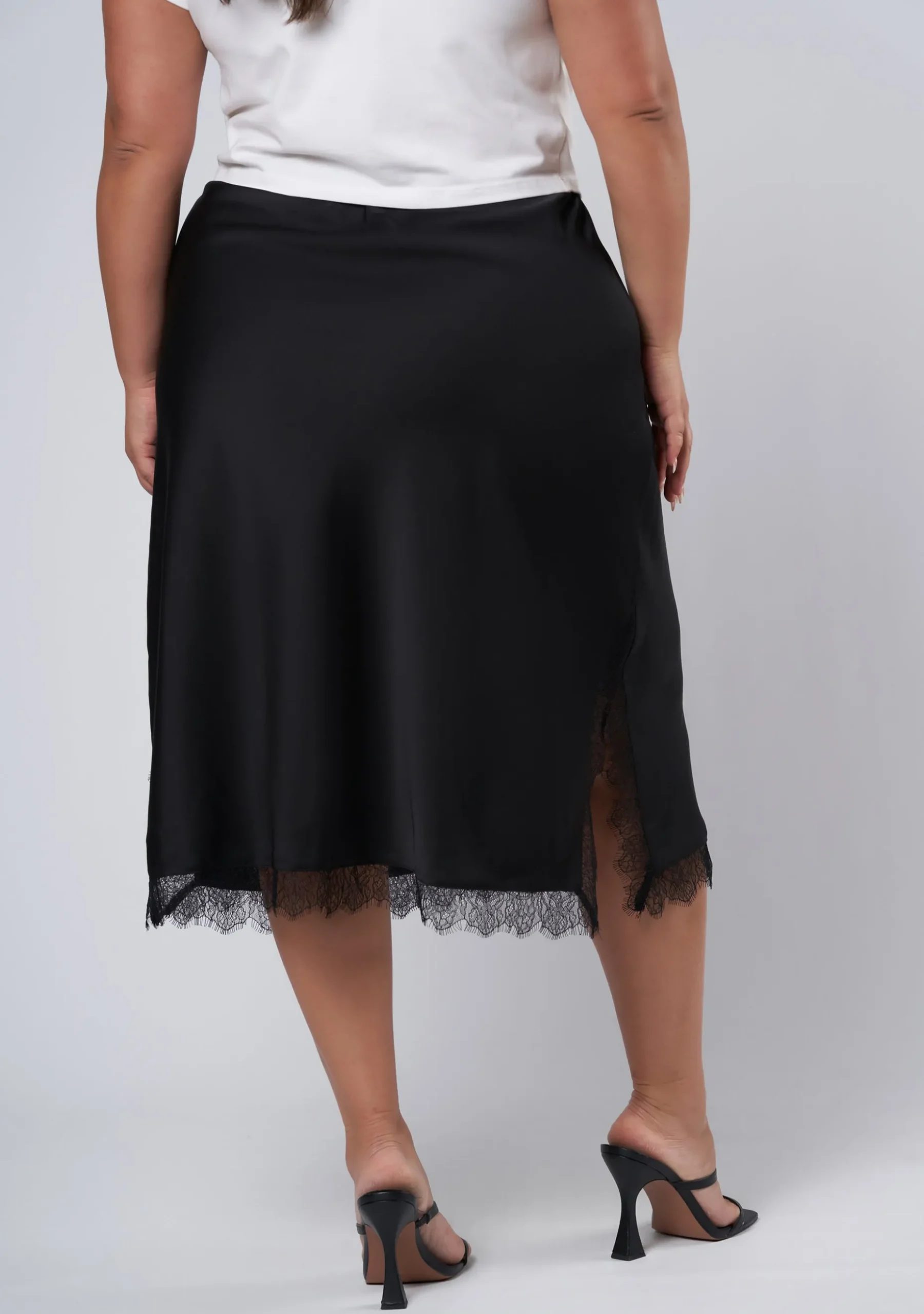 Last Nite Midi Slip Skirt