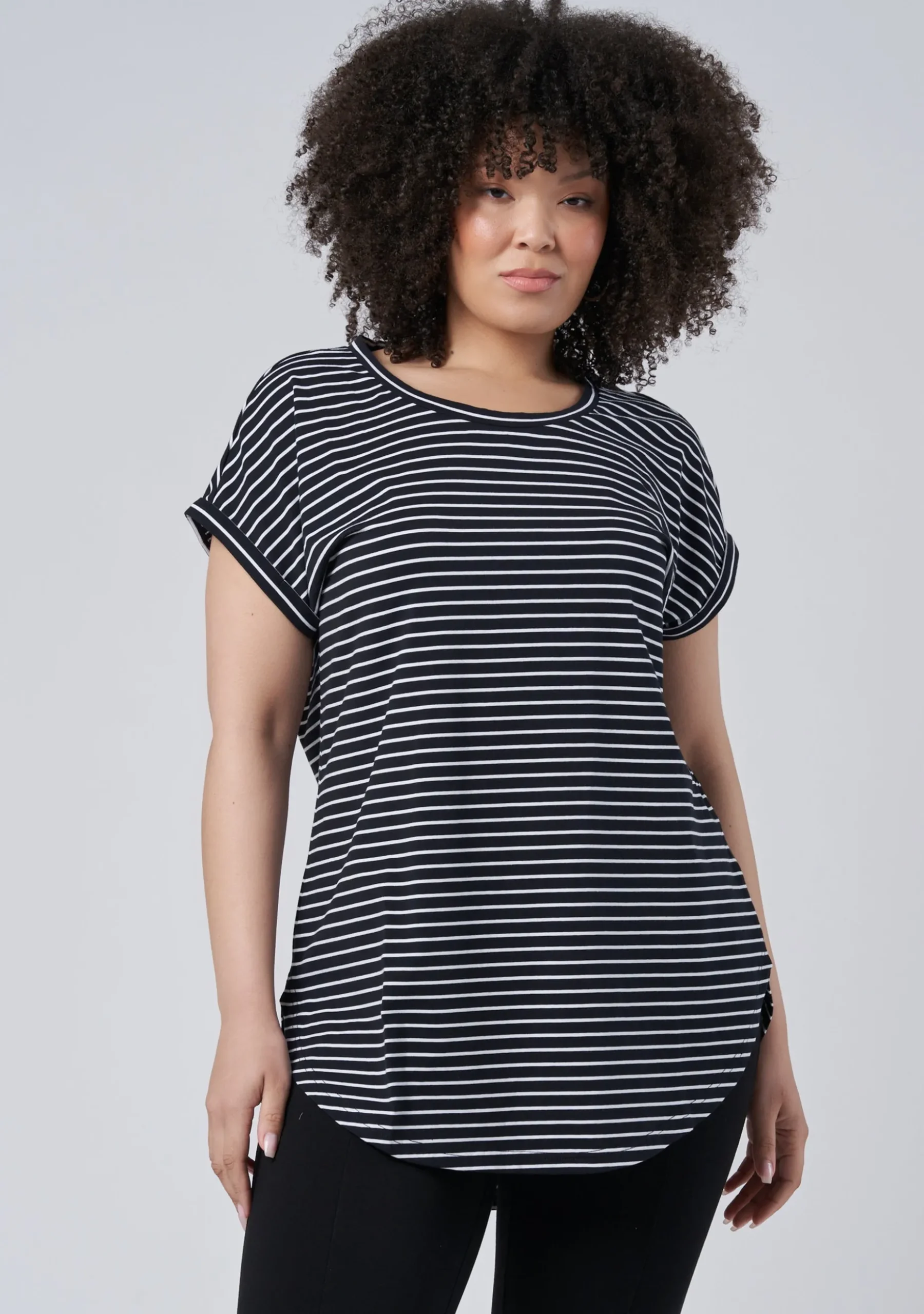 Lauren Longline Stripe Tee