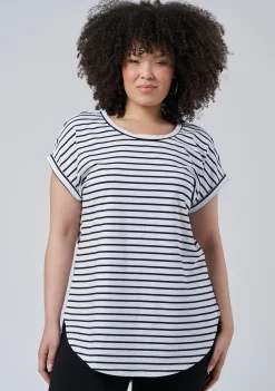 Lauren Longline Stripe Tee