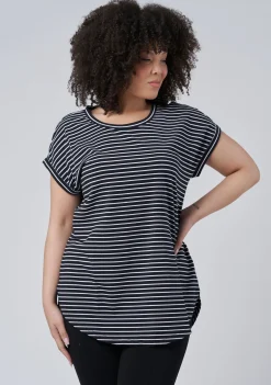 Lauren Longline Stripe Tee