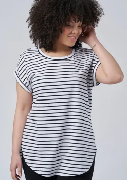 Lauren Longline Stripe Tee