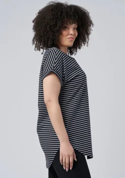 Lauren Longline Stripe Tee