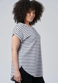Lauren Longline Stripe Tee