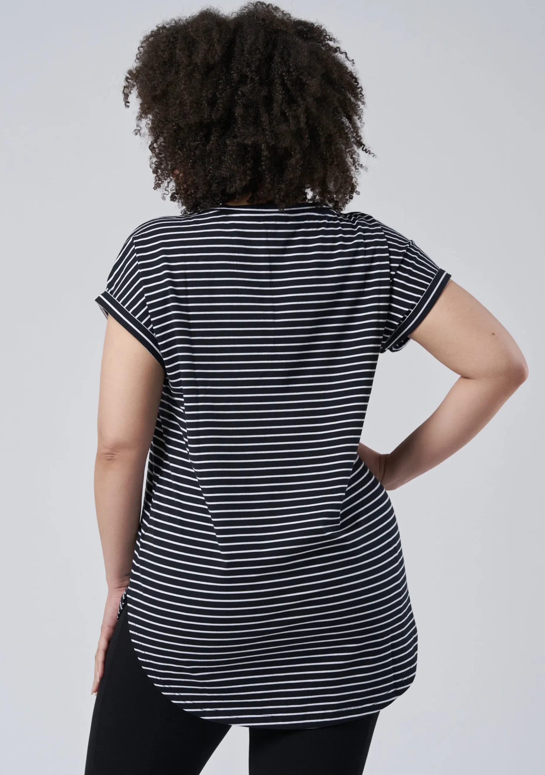 Lauren Longline Stripe Tee