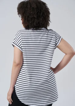 Lauren Longline Stripe Tee