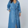 Leah Chambray Maxi Dress