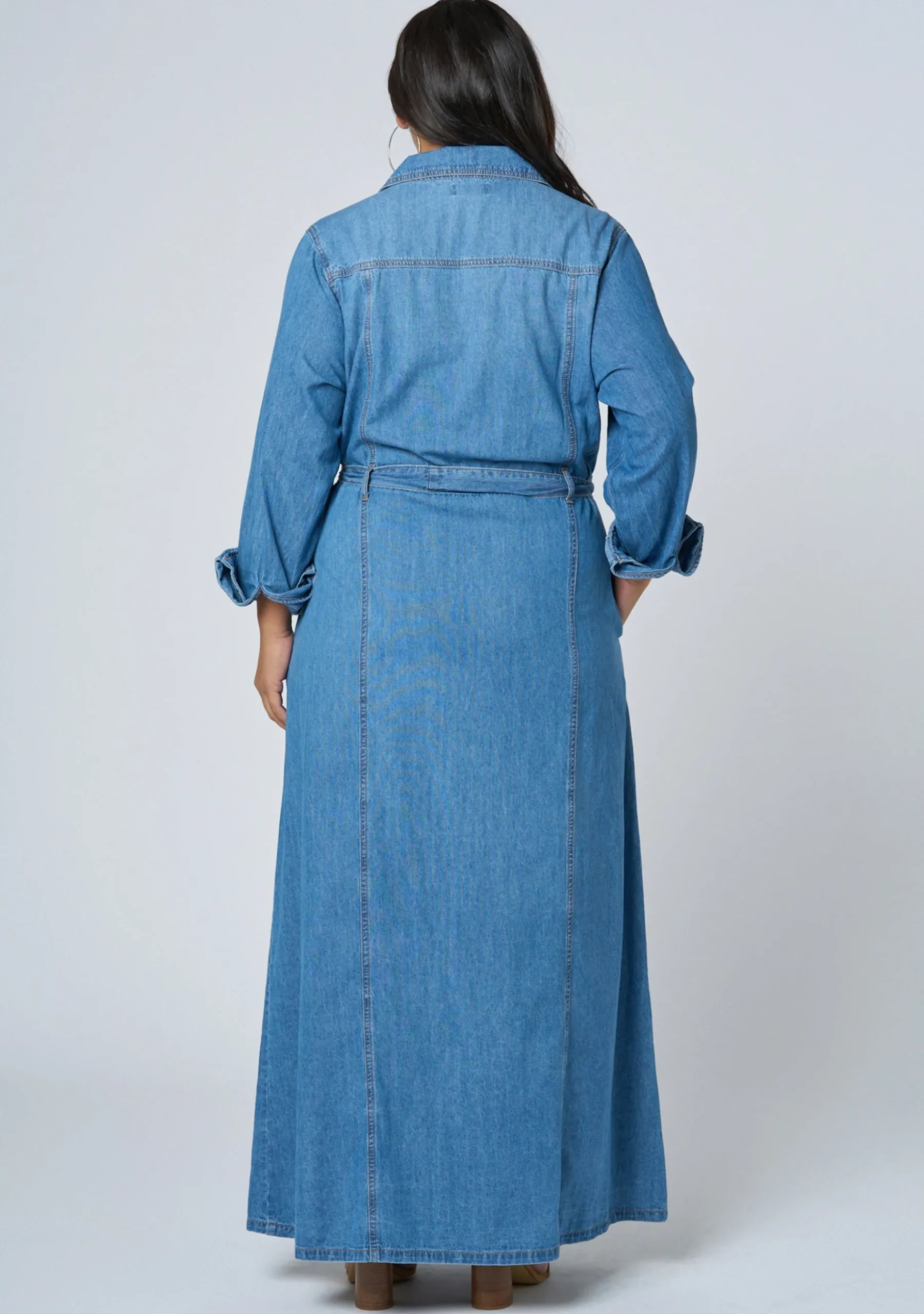 Leah Chambray Maxi Dress