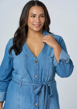 Leah Chambray Maxi Dress