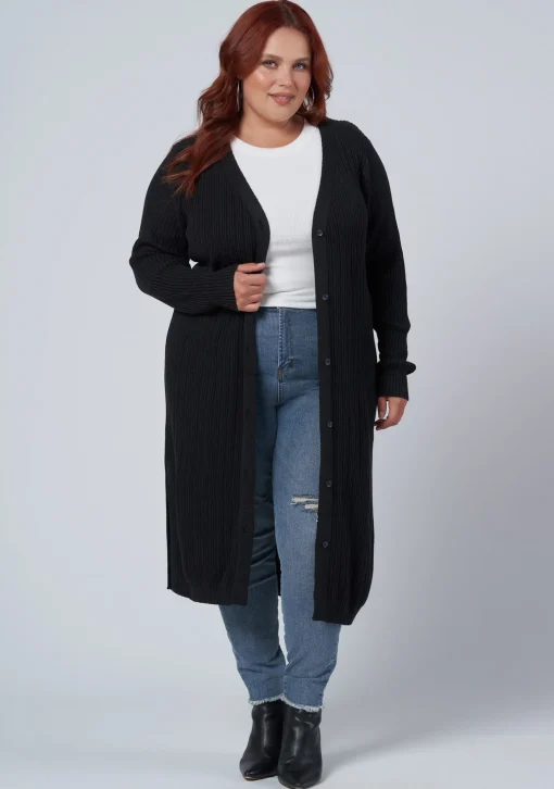 Lexi Longline Rib Cardigan