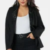 Lick It Embellished Lapel Blazer