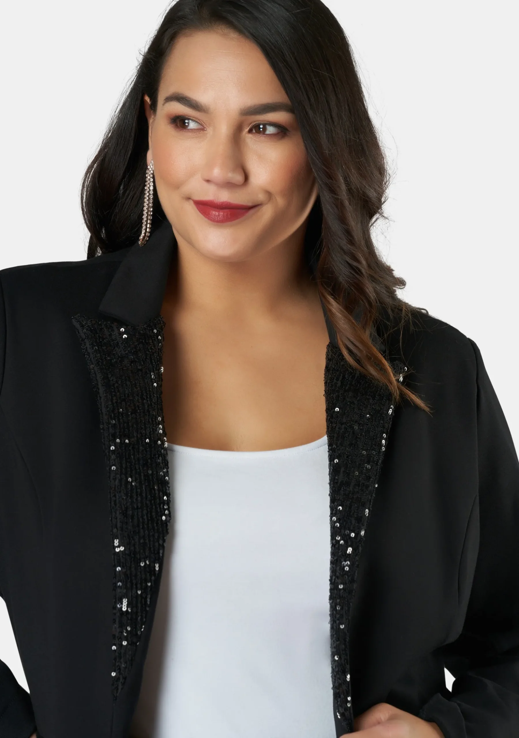 Lick It Embellished Lapel Blazer