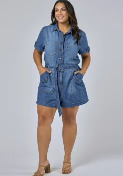 Lily Denim Romper