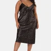 Logic Print Slip Dress