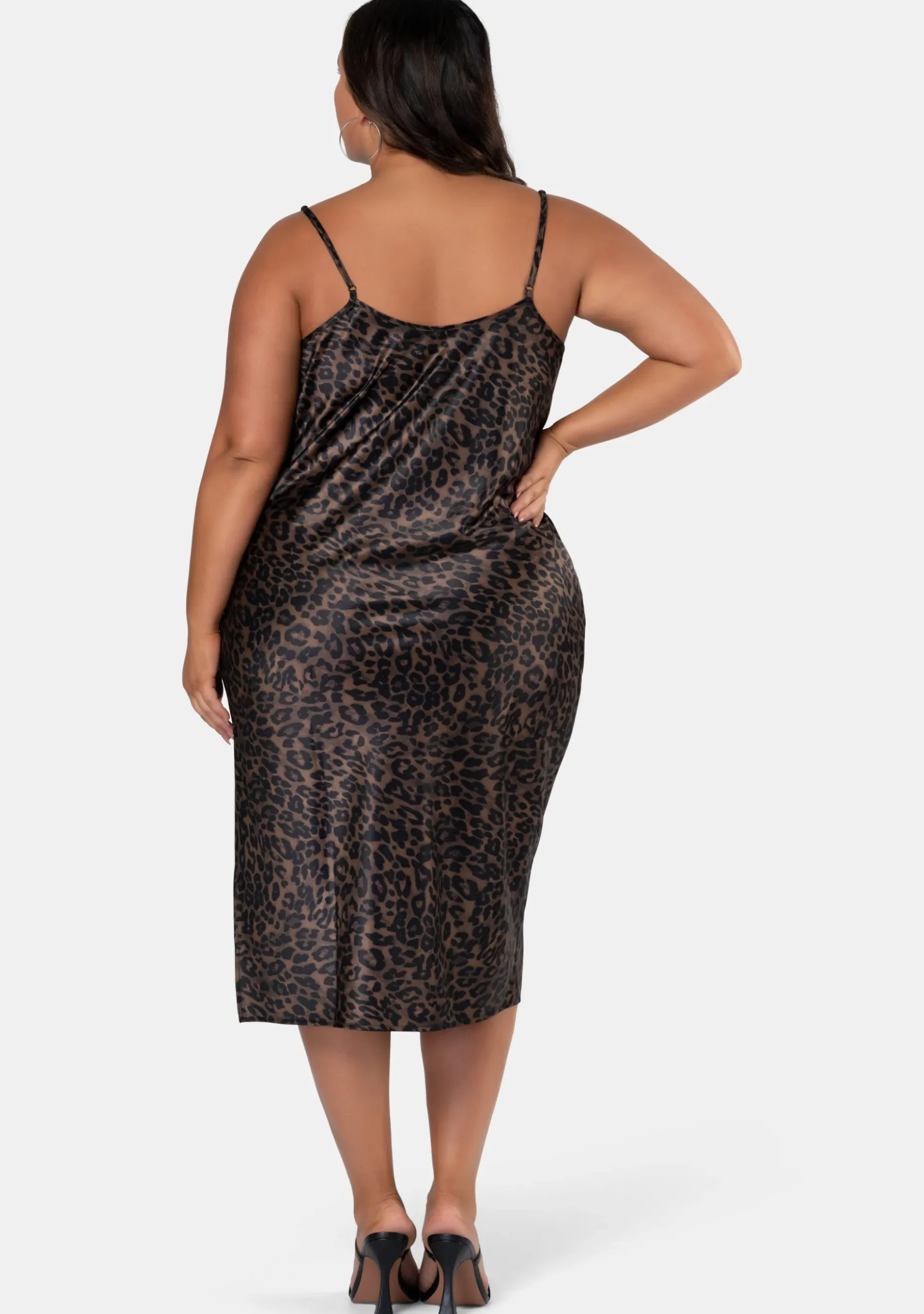 Logic Print Slip Dress