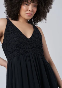 Lorel Lace Detail Maxi Dress
