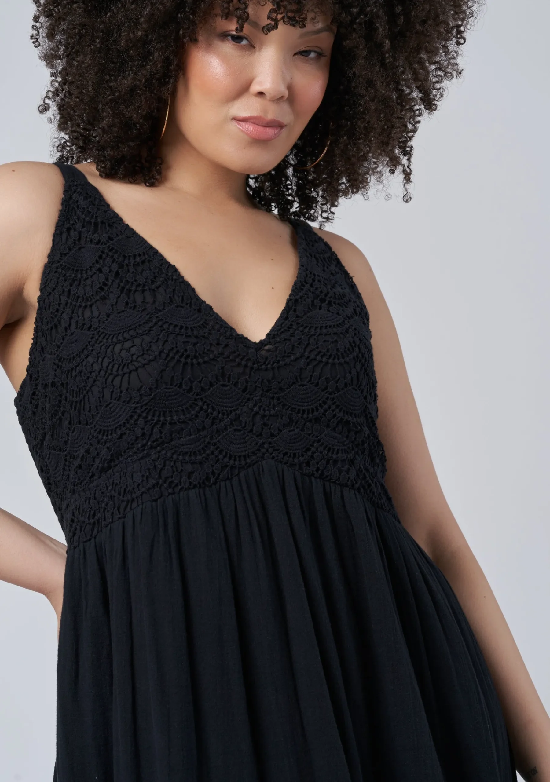 Lorel Lace Detail Maxi Dress