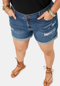 Lorili Distressed Denim Short