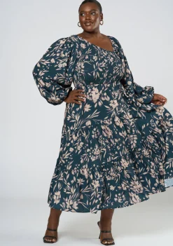 Loris Asymmetric Midi Dress