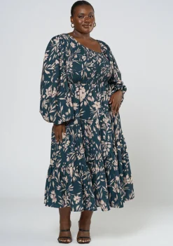 Loris Asymmetric Midi Dress