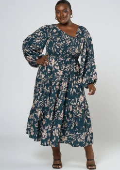 Loris Asymmetric Midi Dress
