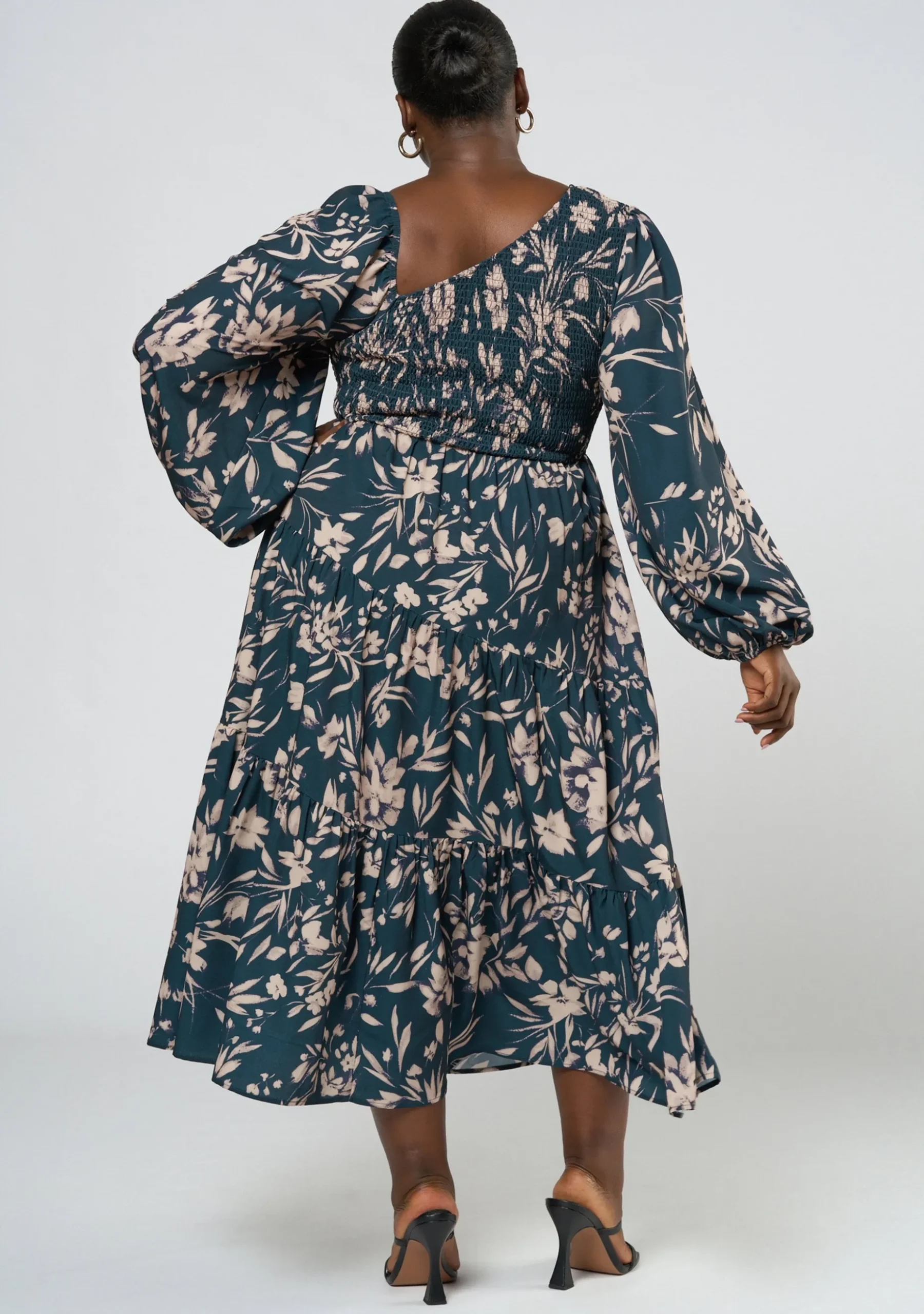 Loris Asymmetric Midi Dress