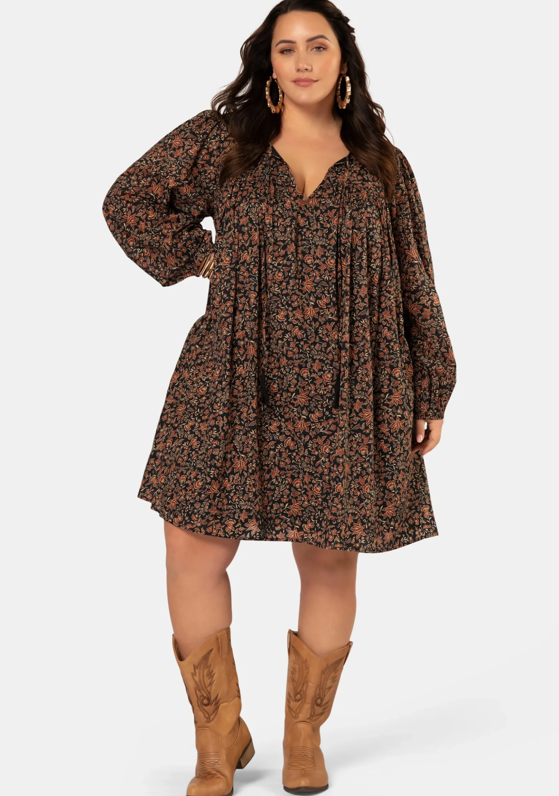 Lose Myself Mini Smock Dress