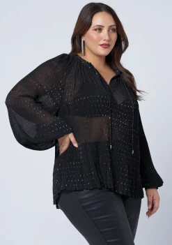 Luscious Pleated Blouse
