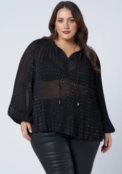 Luscious Pleated Blouse