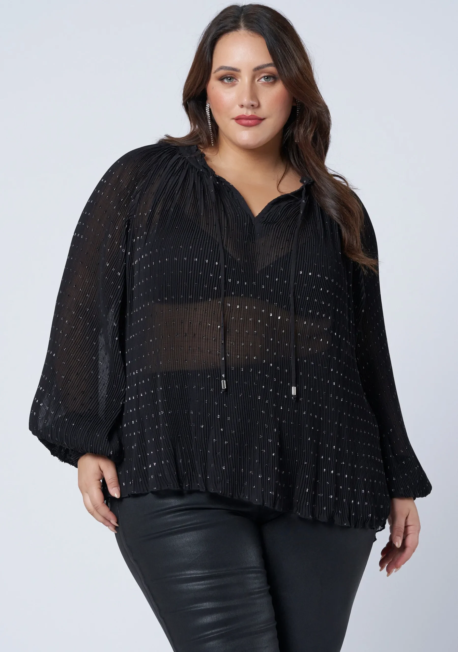 Luscious Pleated Blouse