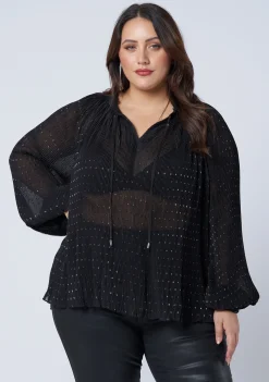 Luscious Pleated Blouse