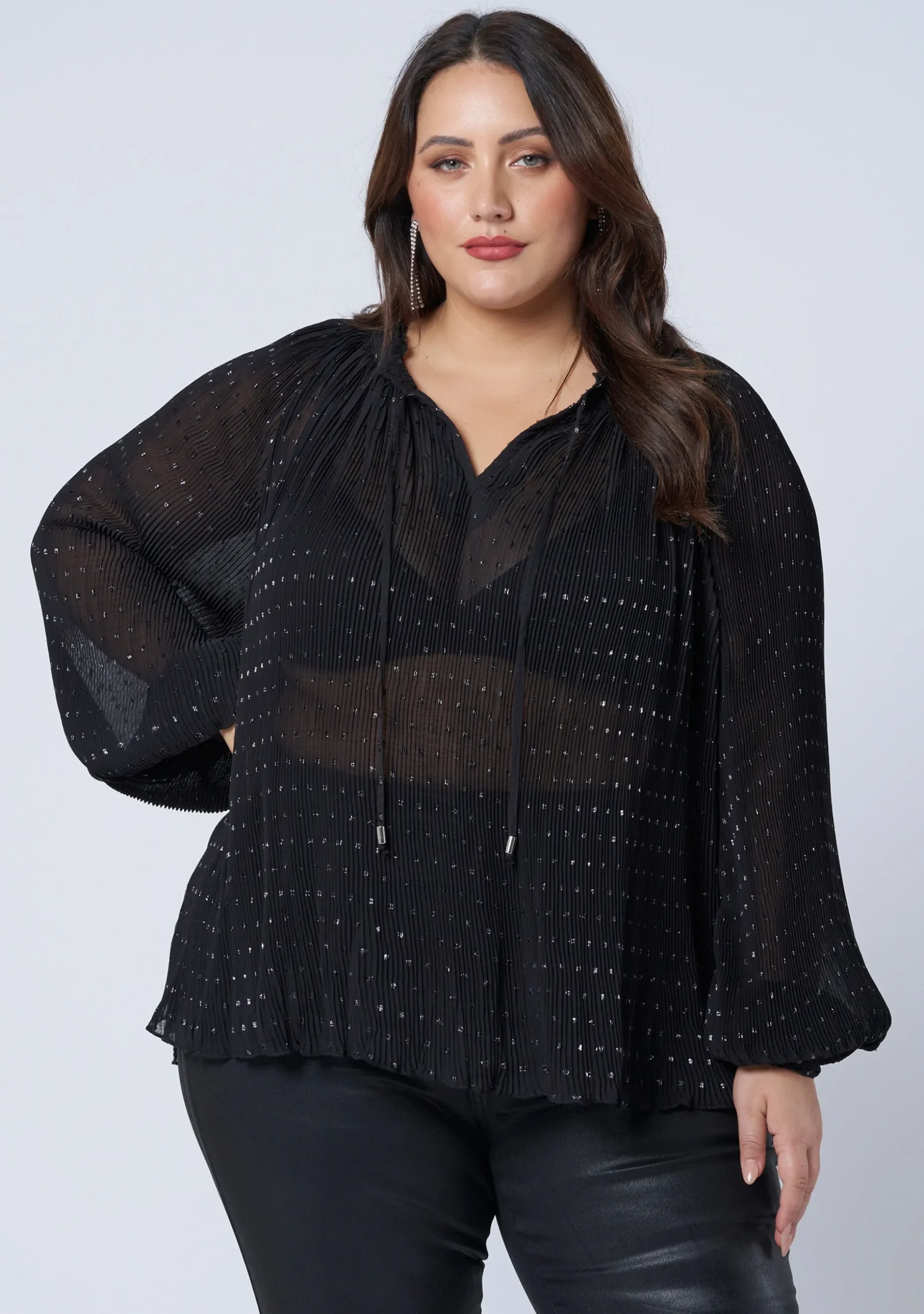 Luscious Pleated Blouse