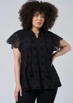 Madison Broderie Blouse