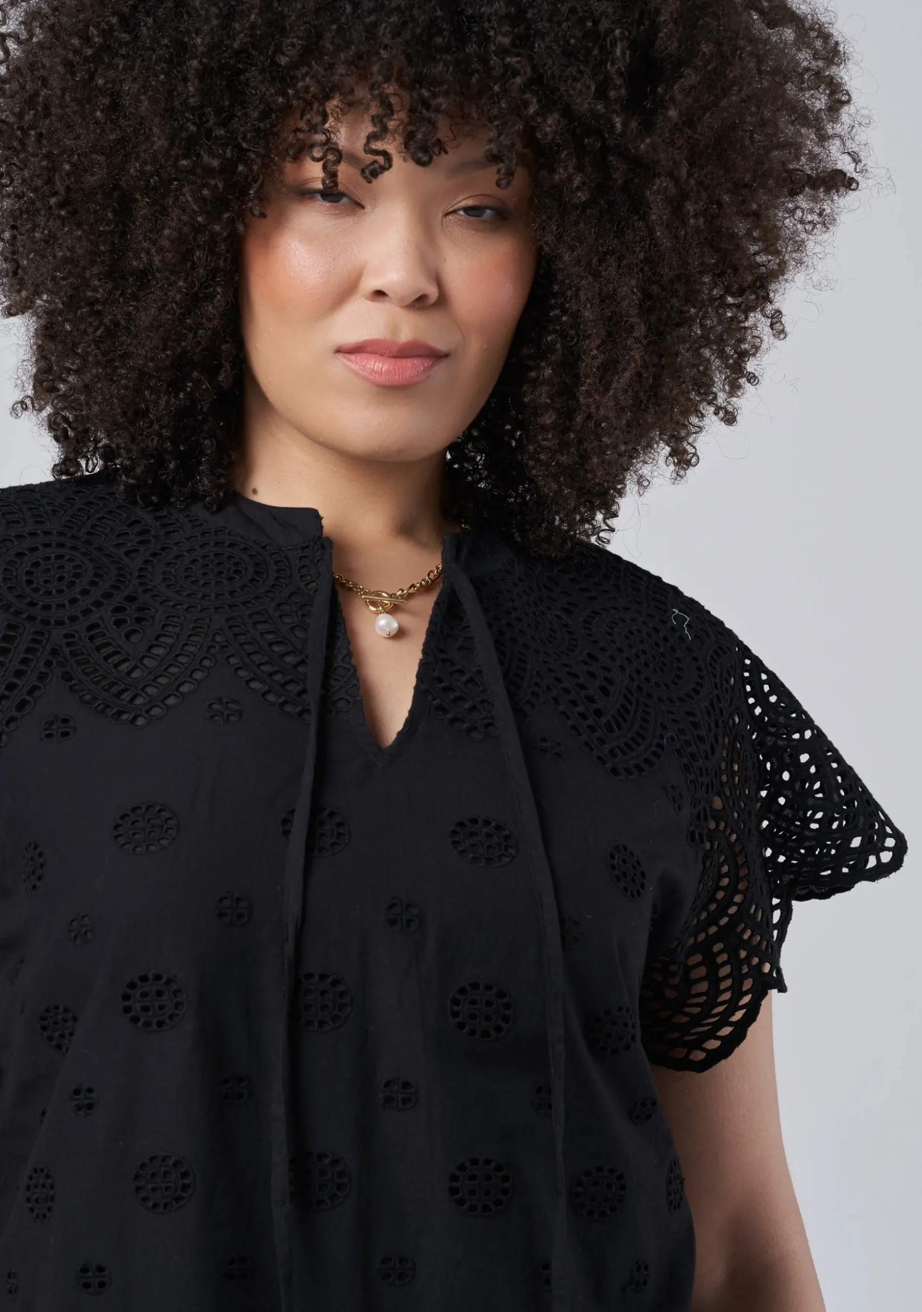 Madison Broderie Blouse