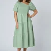 Miley Asymmetric Midi Dress