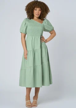 Miley Asymmetric Midi Dress