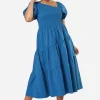 Miley Asymmetric Midi Dress
