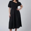 Miley Asymmetric Midi Dress