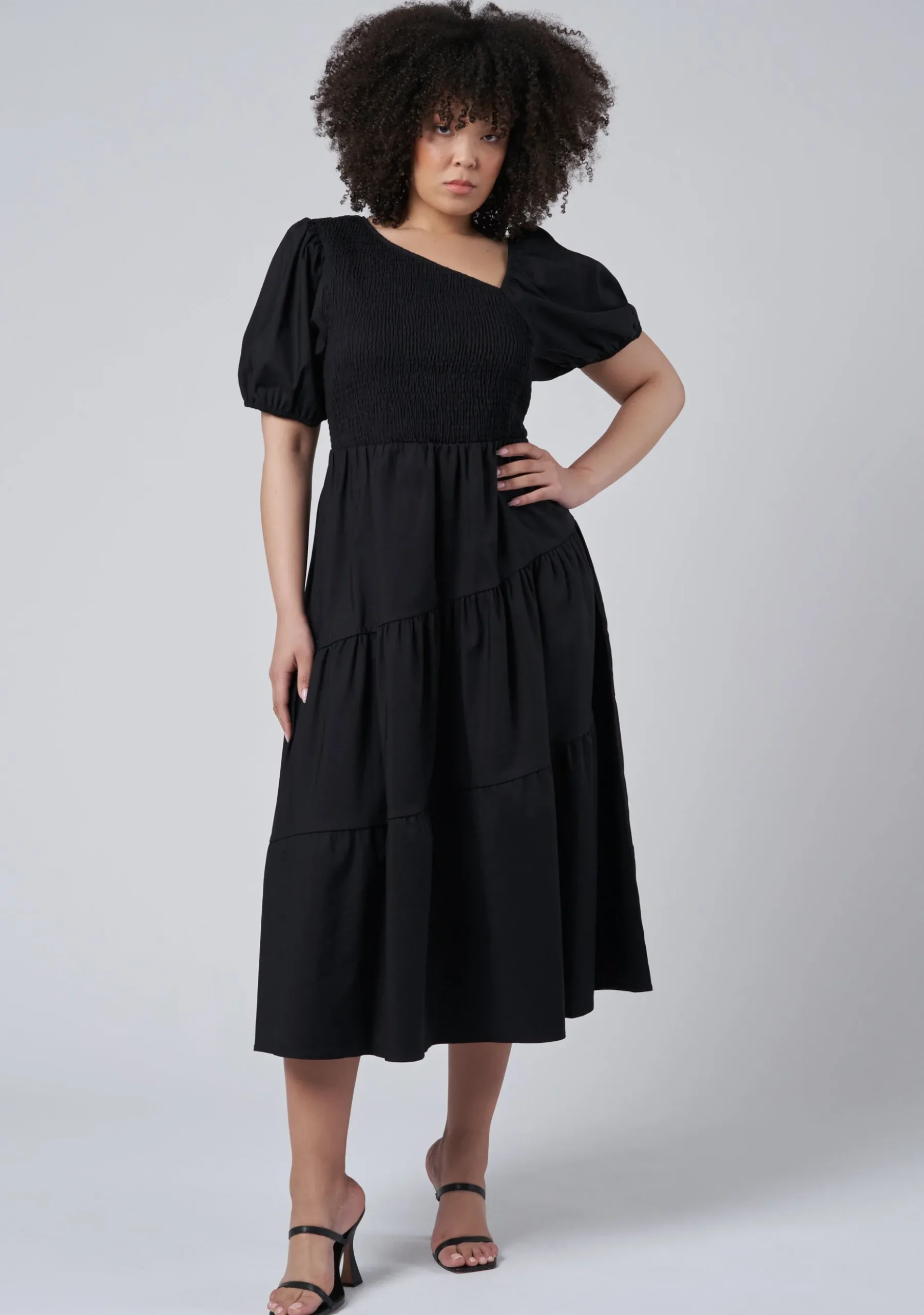 Miley Asymmetric Midi Dress