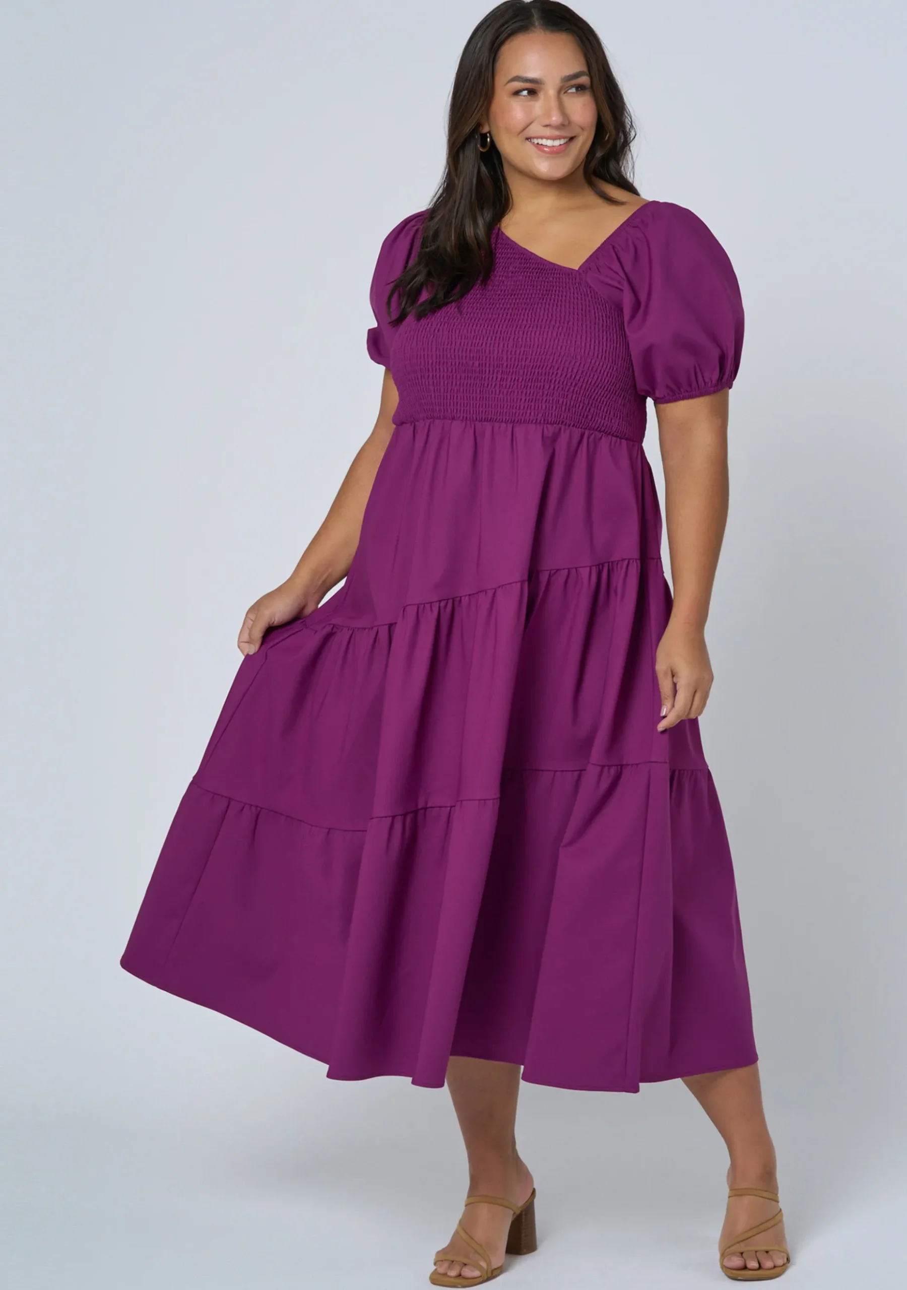 Miley Asymmetric Midi Dress