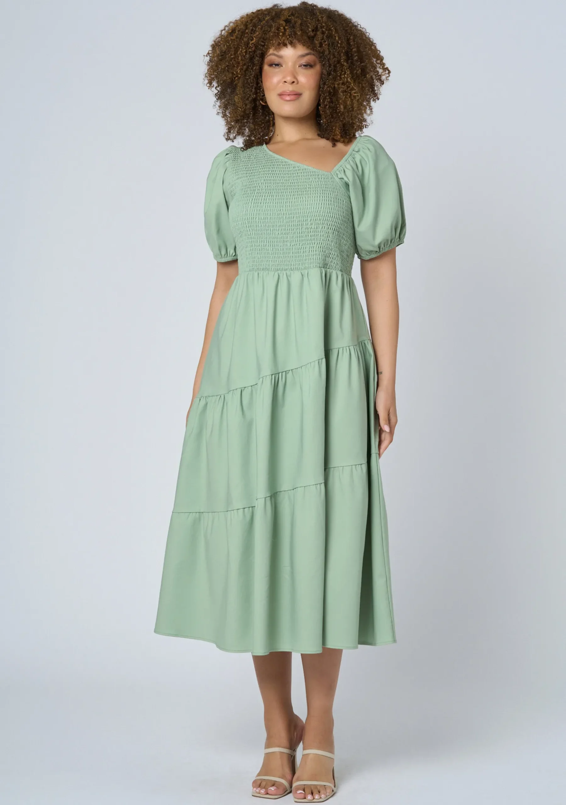 Miley Asymmetric Midi Dress