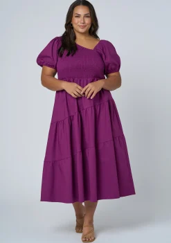 Miley Asymmetric Midi Dress