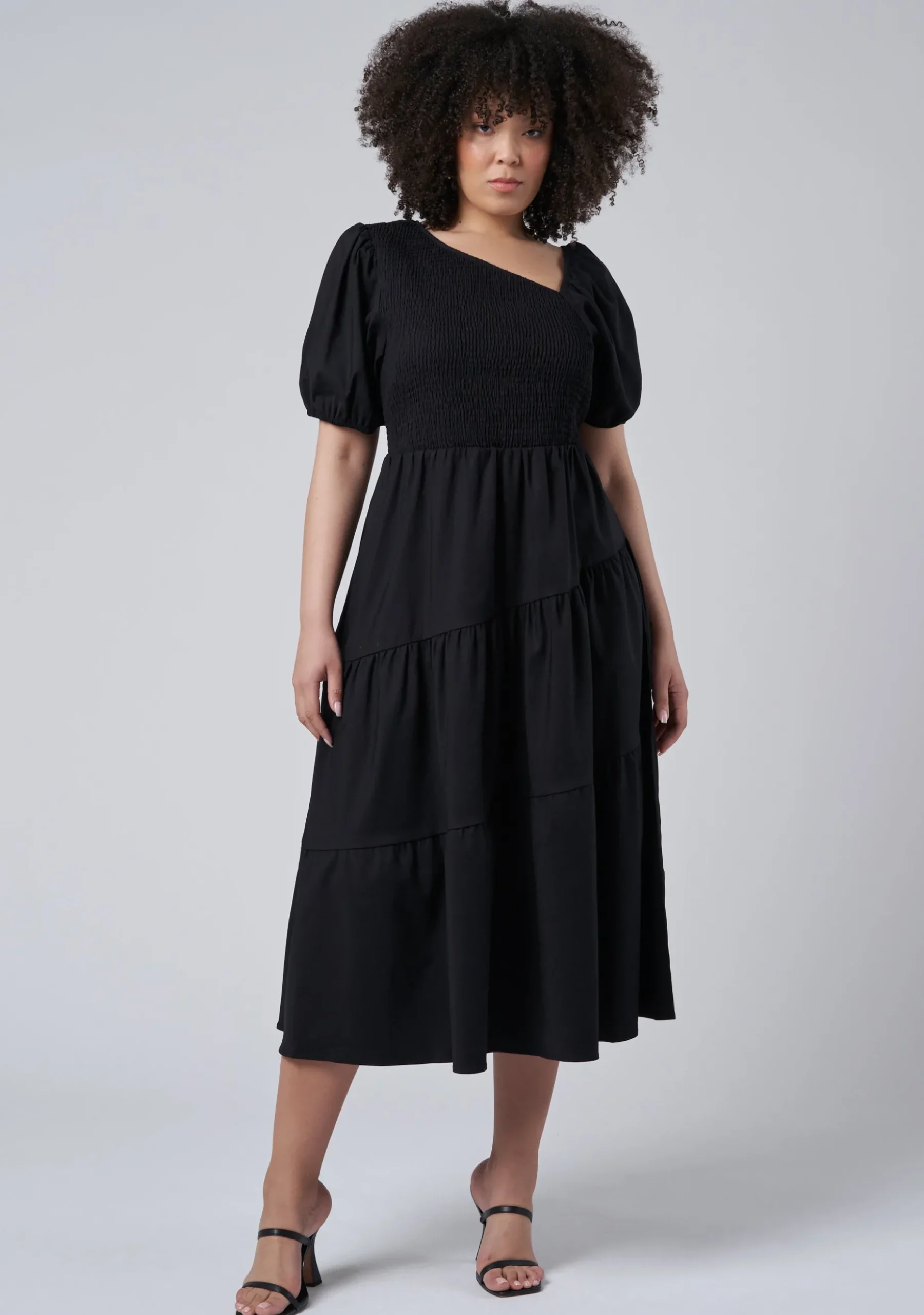 Miley Asymmetric Midi Dress