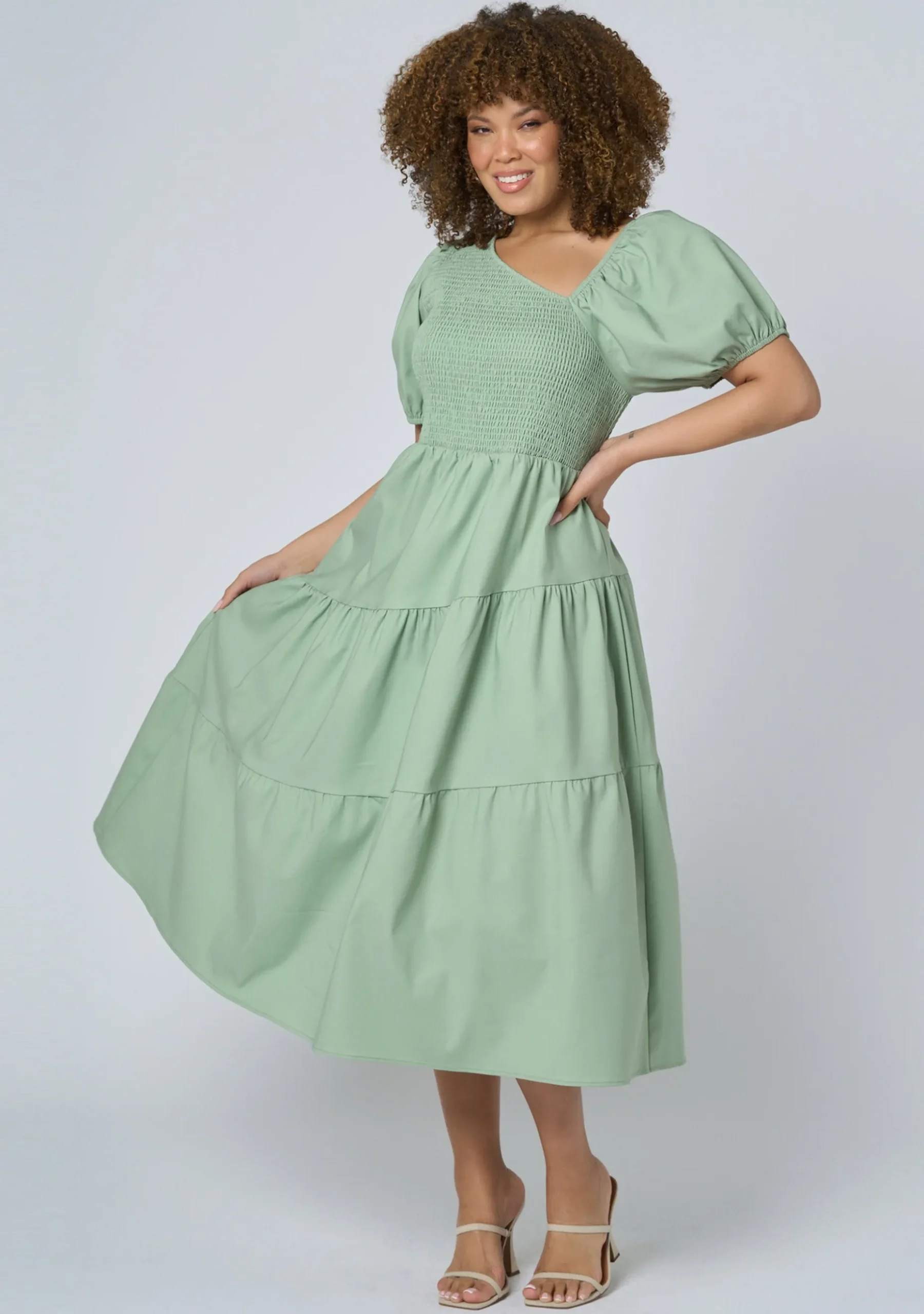 Miley Asymmetric Midi Dress