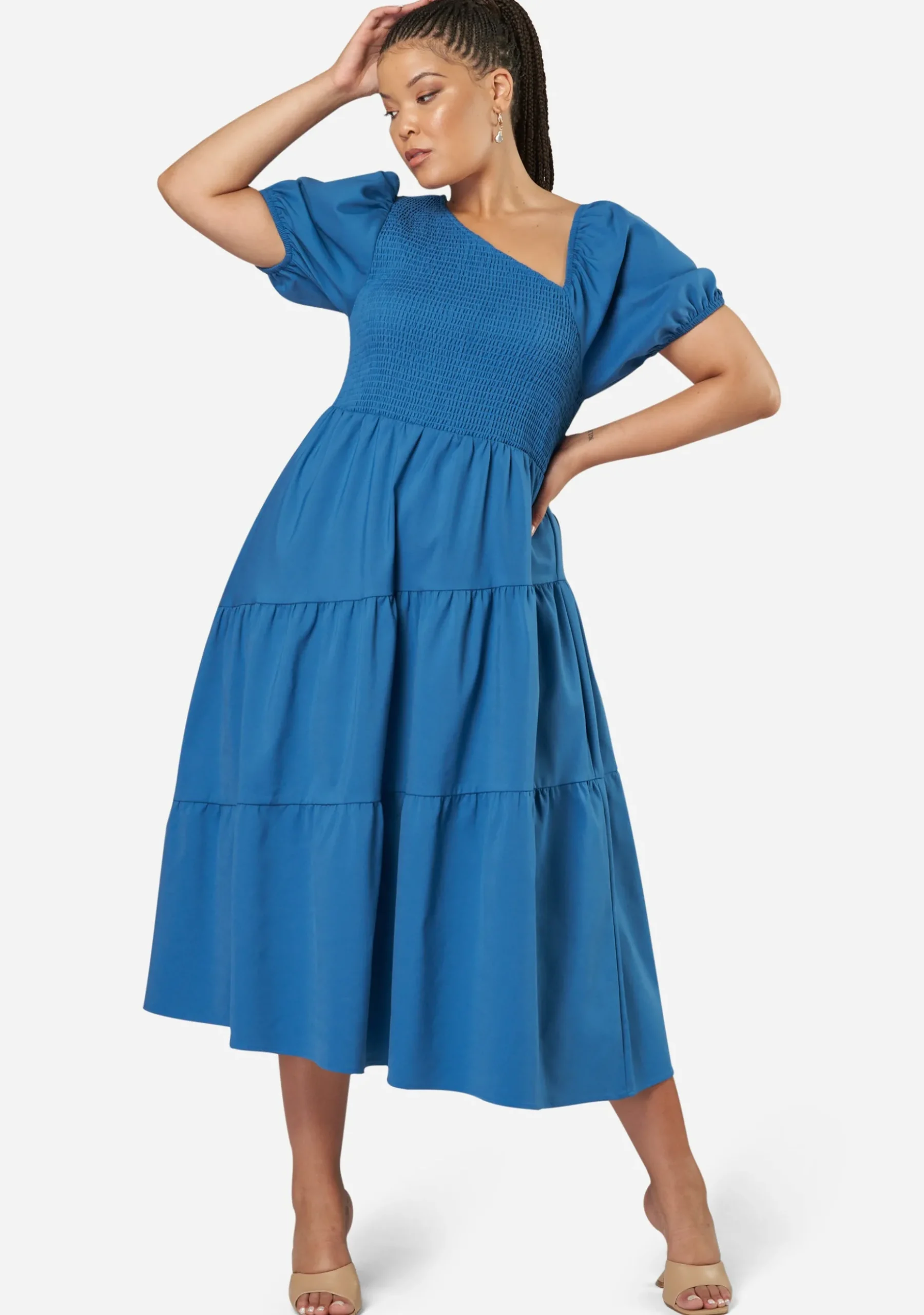 Miley Asymmetric Midi Dress