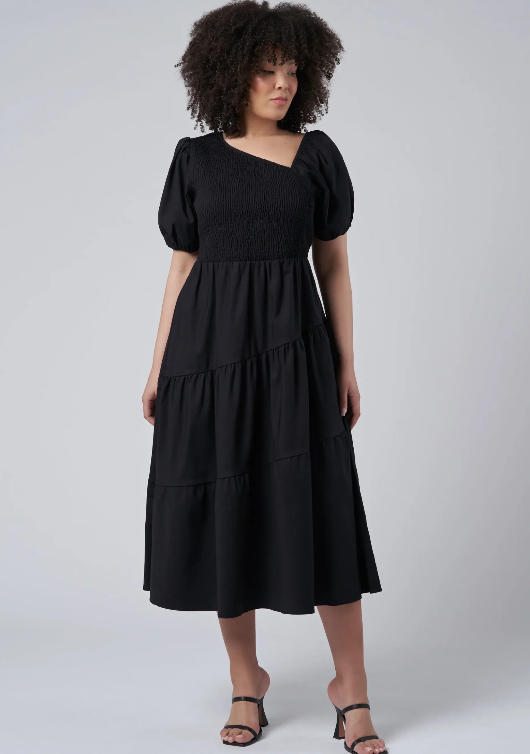 Miley Asymmetric Midi Dress